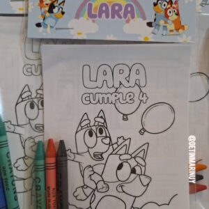 Pack láminas para colorear + colores personalizados