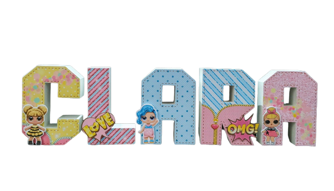 Letras 3D para decorar la mesa - Imagen 16