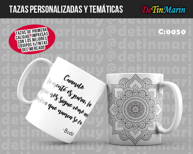 Tazas con Frases Motivadoras (Cod.0050)