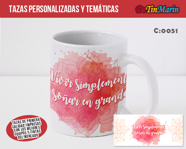 Tazas con Frases Motivadoras (Cod.0051)