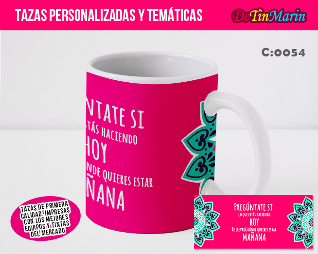 Tazas con Frases Motivadoras (Cod.0054)