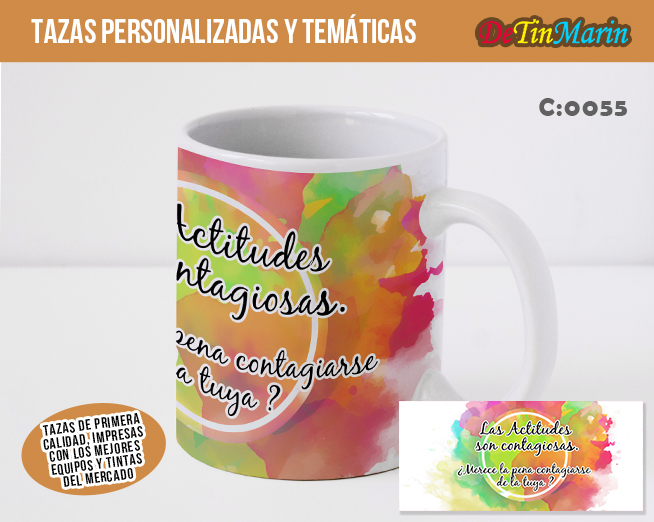 Tazas con Frases Motivadoras (Cod.0055)
