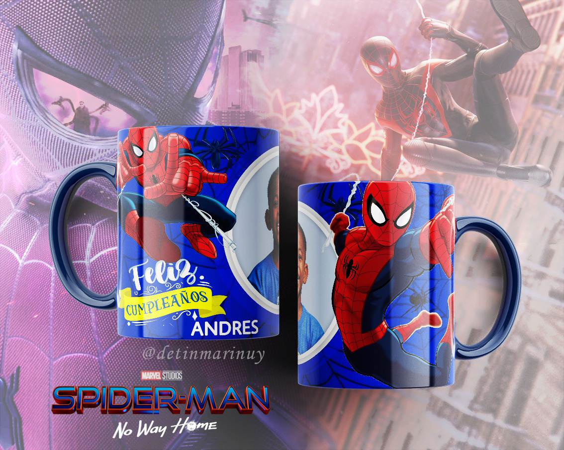 Tazas Spiderman personalizada (Cod.0007)