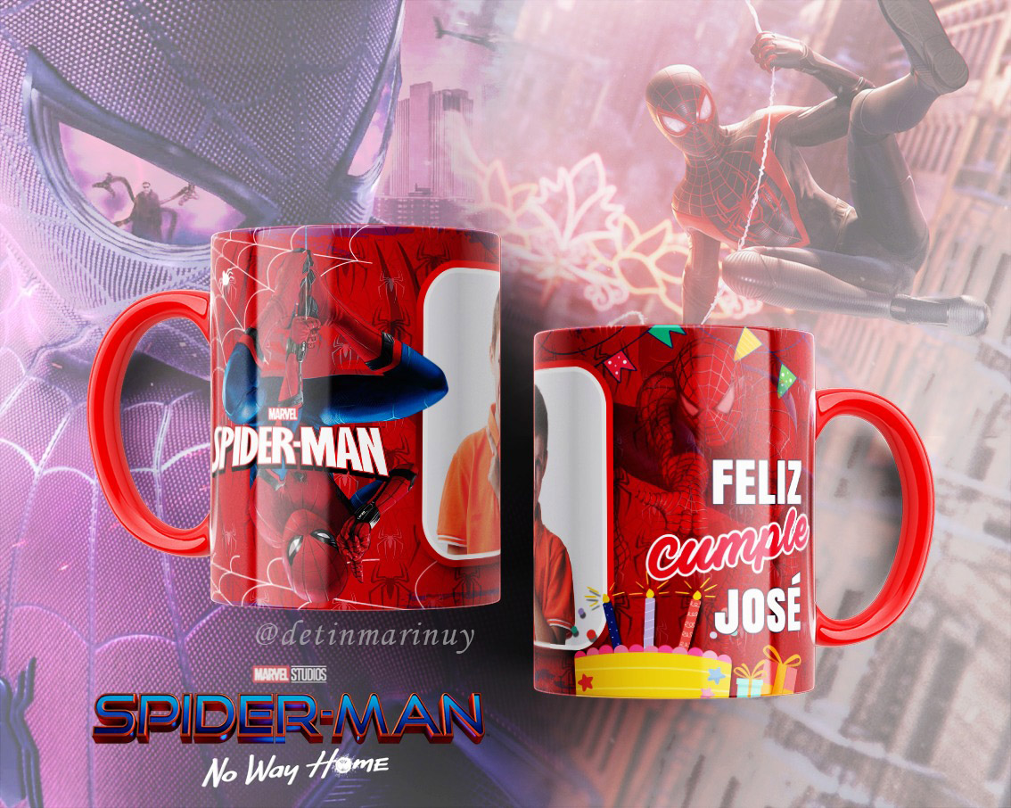 Tazas Spiderman personalizada (Cod.0005)