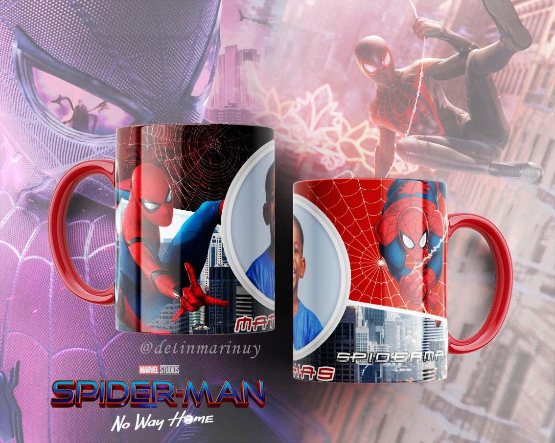 Tazas Spiderman personalizada (Cod.0001)