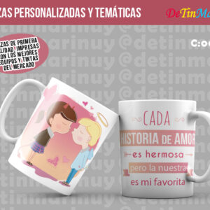 Taza para San Valentin Pareja de enamorados (Cod.0091)