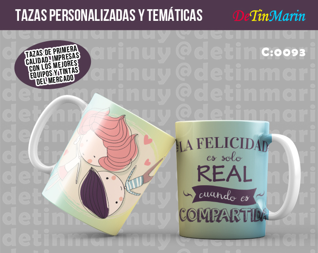 Taza para San Valentin Pareja de enamorados (Cod.0093)
