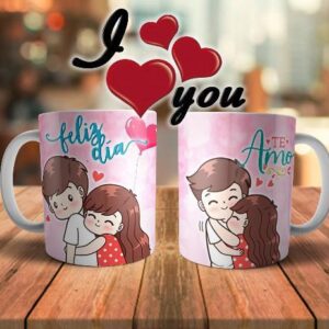 Taza para San Valentin Pareja de enamorados