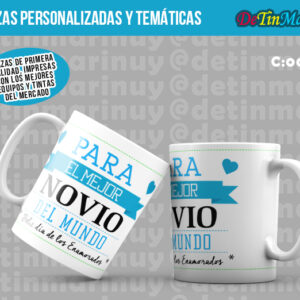 Taza "Mejor Novio del Mundo" San Valentin (Cod.0042)