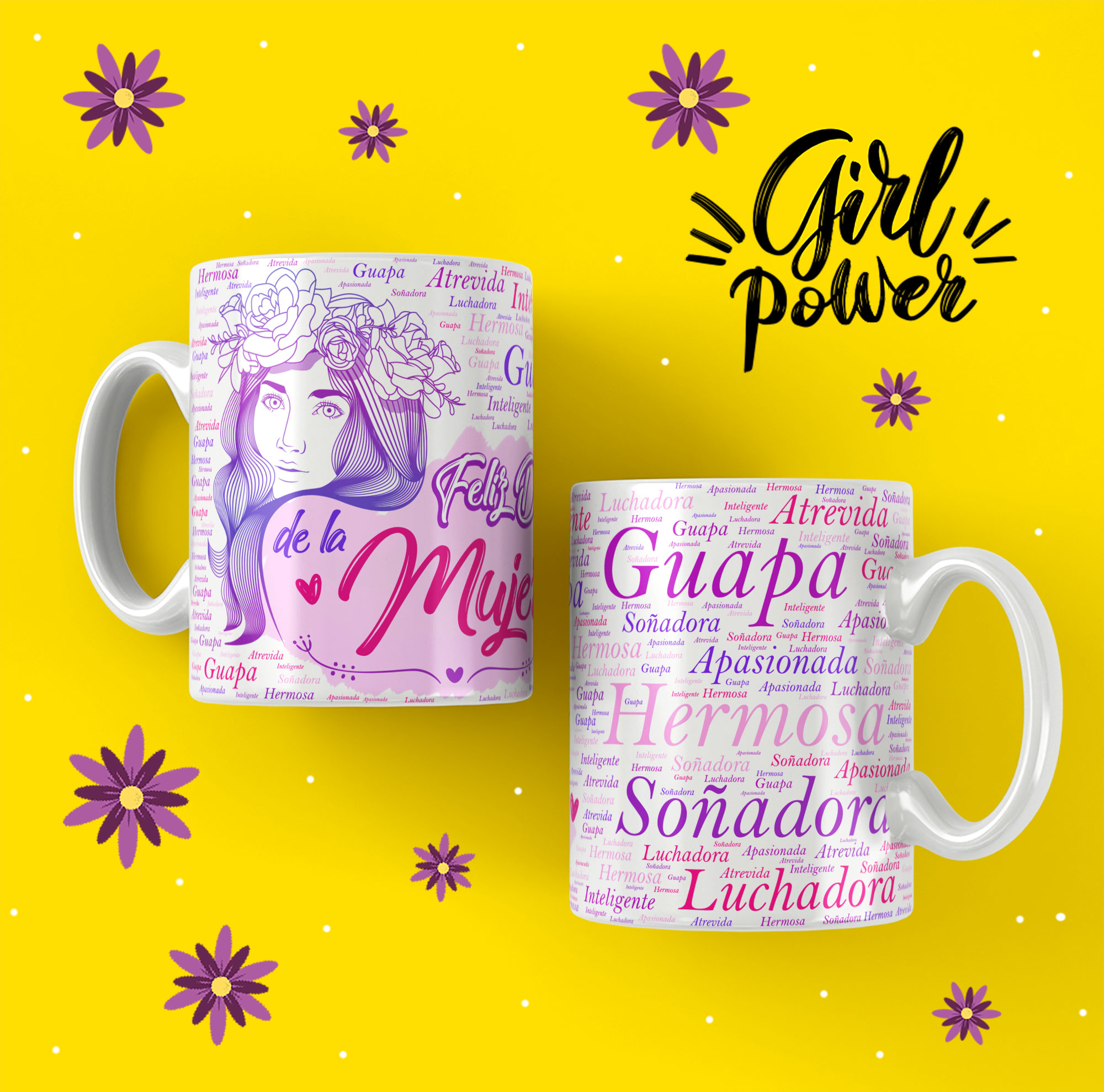 Taza Feliz Dia de la Mujer (0188)
