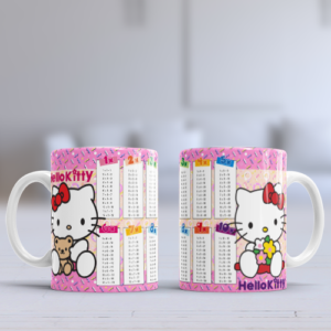 Taza con Tablas de Multiplicar - Hello Kitty (0154)
