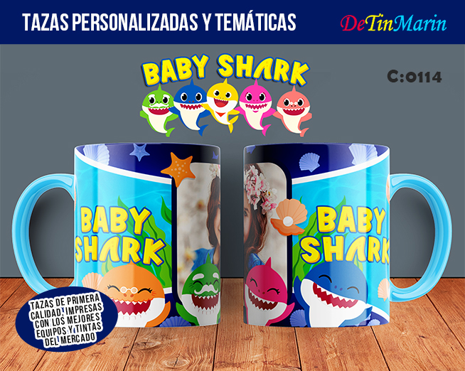Taza personalizada de Baby Shark (Cod.0114)