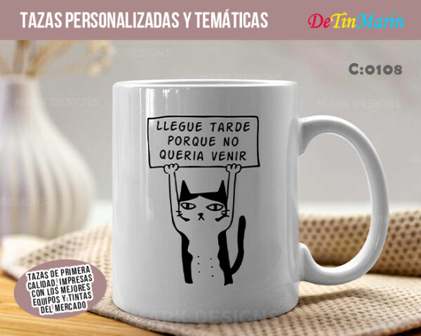 Tazas Gatitos con Frases Divertidas (Cod.0108)