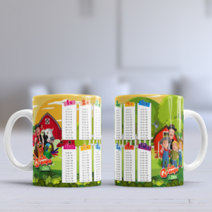 Taza con Tablas de Multiplicar - La Granja de Zenon (0155)