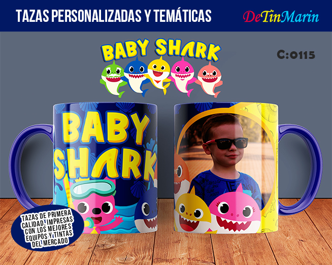 Taza personalizada de Baby Shark (Cod.0115)