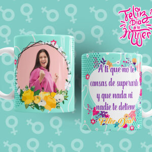 Taza personalizada Feliz Dia de la Mujer (0165)