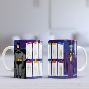 Taza con Tablas de Multiplicar - Batman (0156)