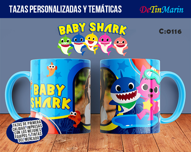 Taza personalizada de Baby Shark (Cod.0116)
