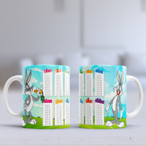 Taza con Tablas de Multiplicar - Bugs Bunny (0157)
