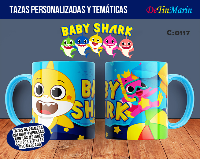 Taza personalizada de Baby Shark (Cod.0117)