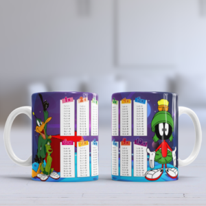 Taza con Tablas de Multiplicar - Pato Lucas y Marvin (0160)