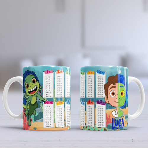 Taza con Tablas de Multiplicar - Luca (0162)