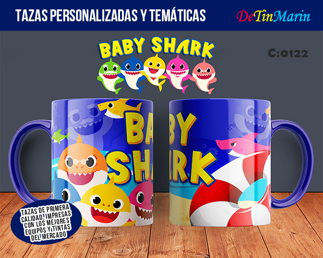 Taza personalizada de Baby Shark (Cod.0122)