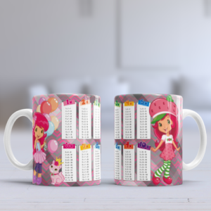 Taza con Tablas de Multiplicar - Frutillita (0164)