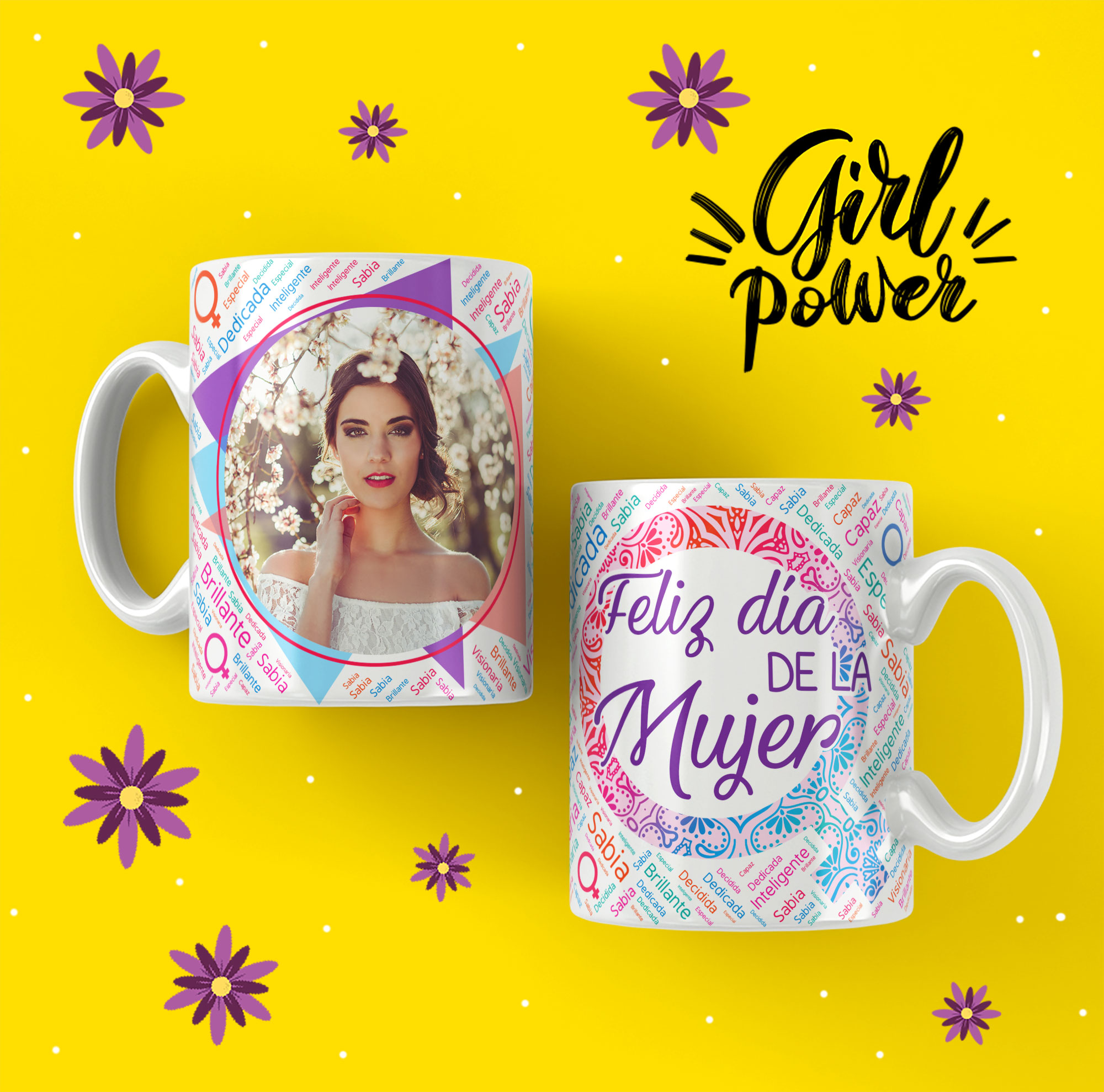 Taza personalizada con foto Dia de la Mujer (0198)