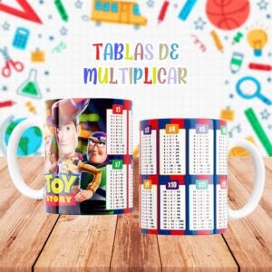 Taza con Tablas de Multiplicar - Toy Story (0144)