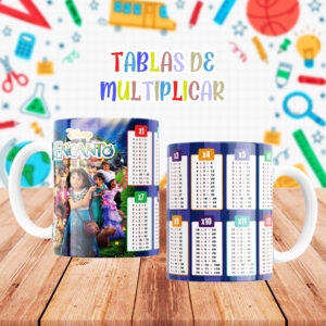 Taza con Tablas de Multiplicar - Encanto (0130)