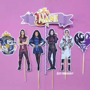 Topper de torta personalizado de Descendientes