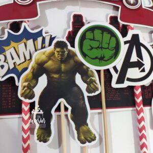 Topper de torta personalizado de Avengers