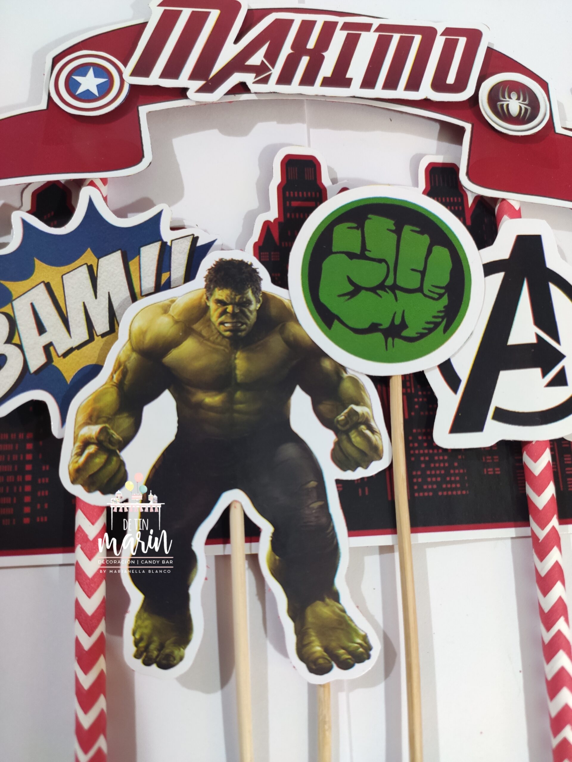 Topper de torta personalizado de Avengers - Imagen 5