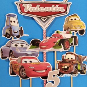 Topper de torta personalizado de Cars