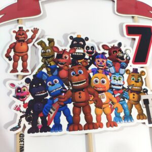 Topper de torta personalizado de Five Nights at Freddy's