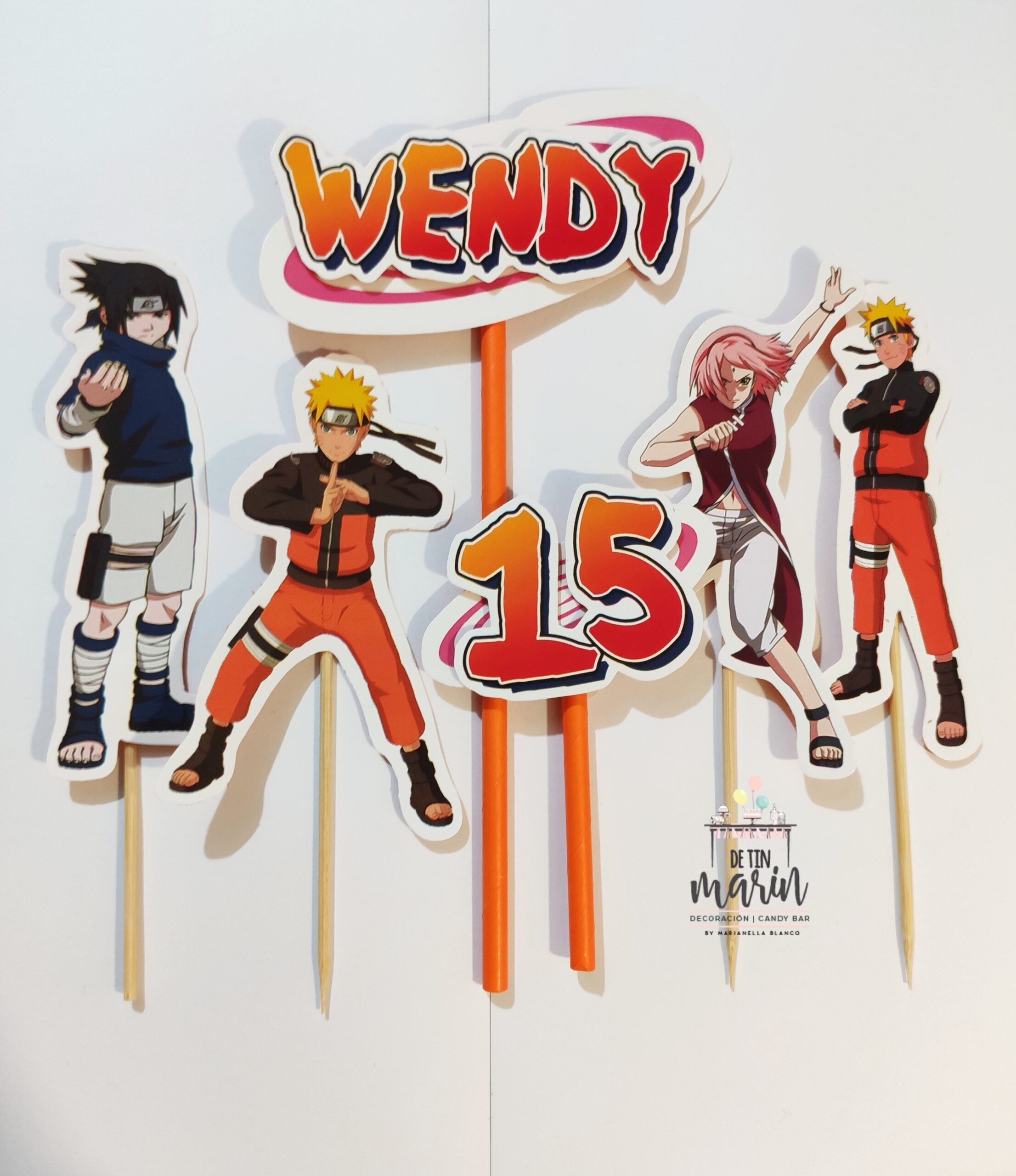 Topper de torta personalizado de Naruto - Imagen 5