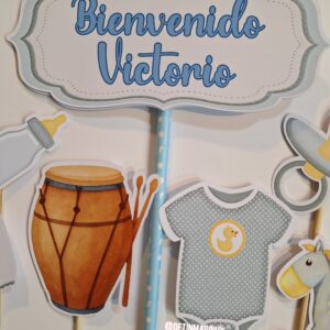 Topper de torta personalizado para Baby Shower