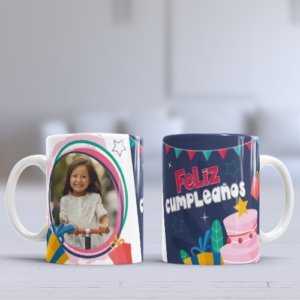 Taza personalizada para cumpleaños con foto B04