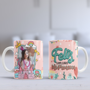 Taza personalizada para cumpleaños con foto B07