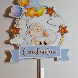 Topper de Torta Ovejita – Primer Añito o Baby Shower