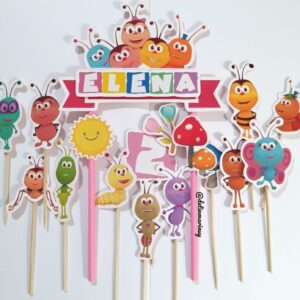 Topper de torta personalizado de Bichikids
