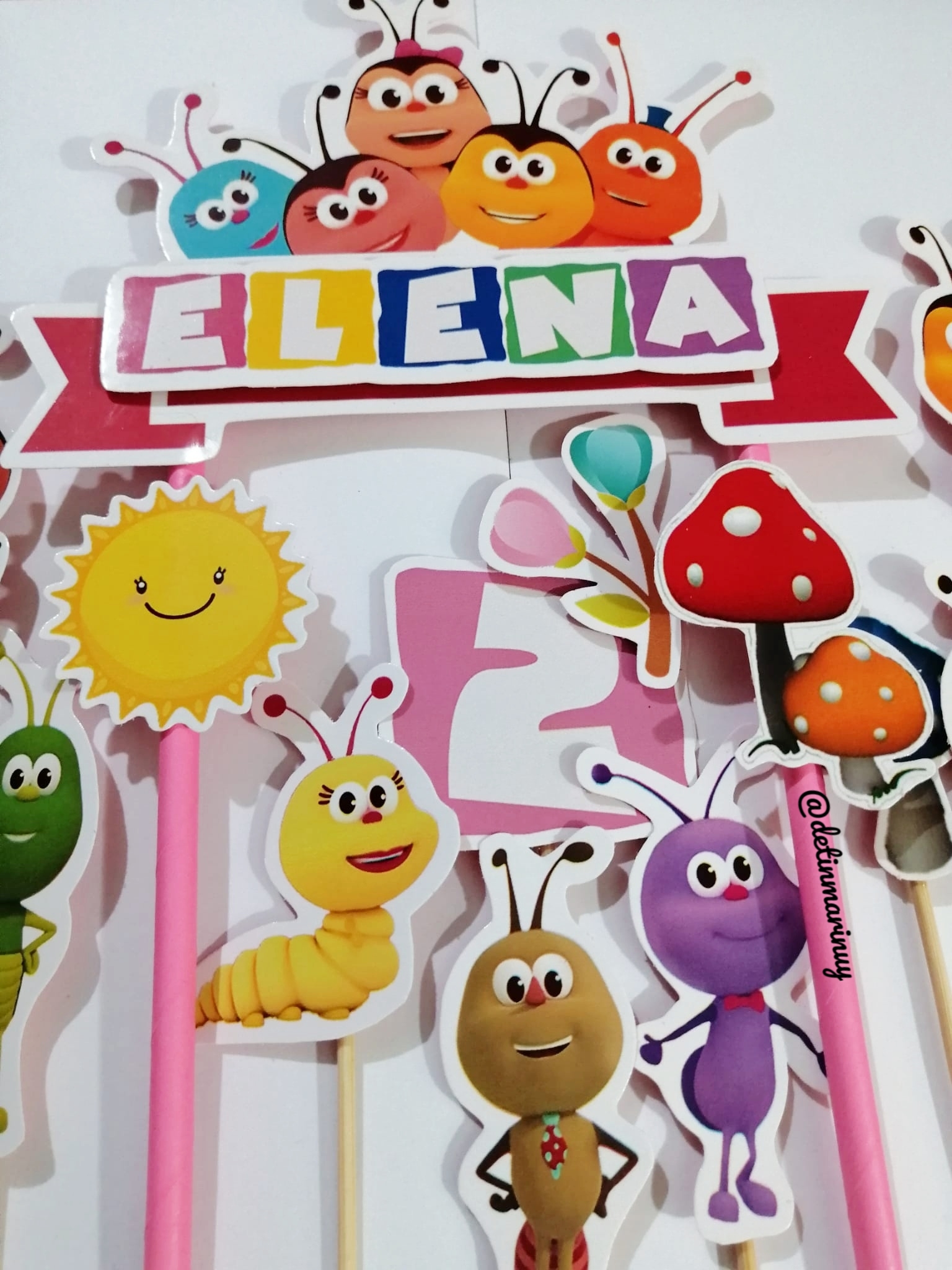 Topper de torta personalizado de Bichikids - Imagen 2