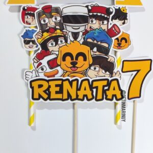 Topper de torta personalizado de Los Compas
