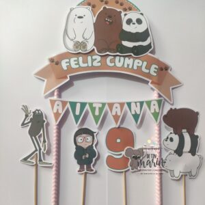 Topper de torta personalizado de Los Escandalosos