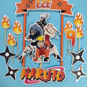 Topper de torta personalizado de Naruto