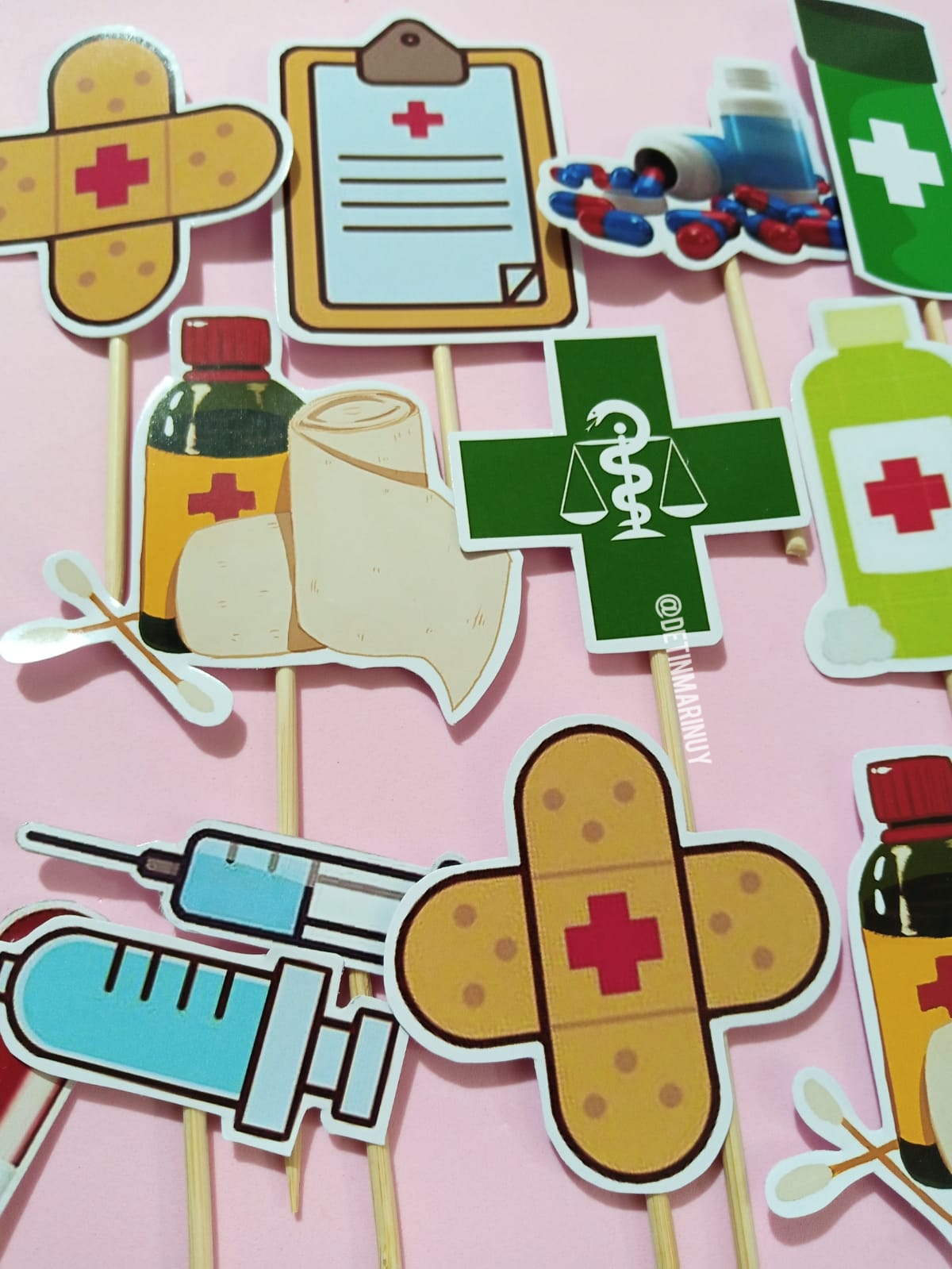Topper de torta personalizado de Aux. de Farmacia Hospitalaria - Imagen 7