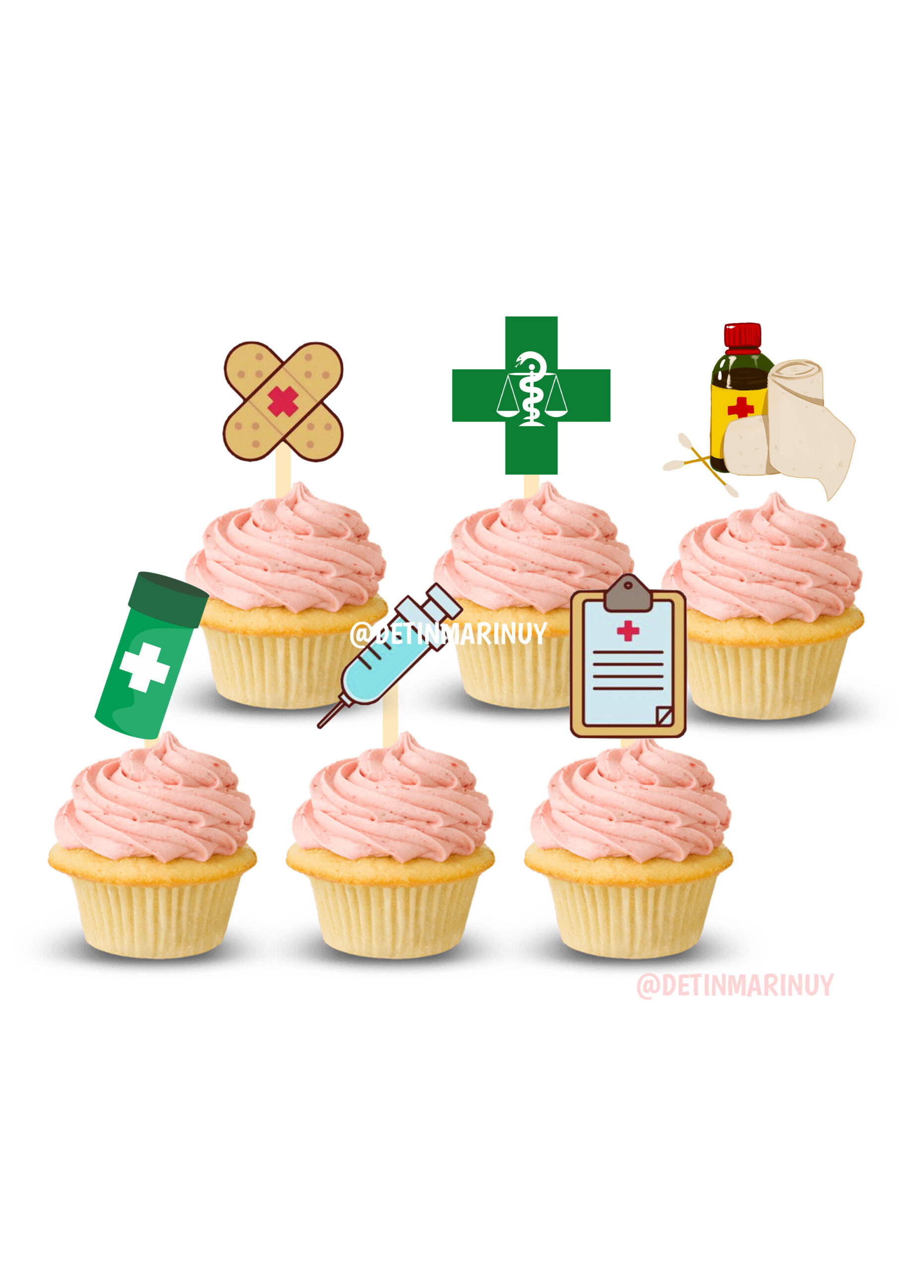 Topper de torta personalizado de Aux. de Farmacia Hospitalaria - Imagen 5