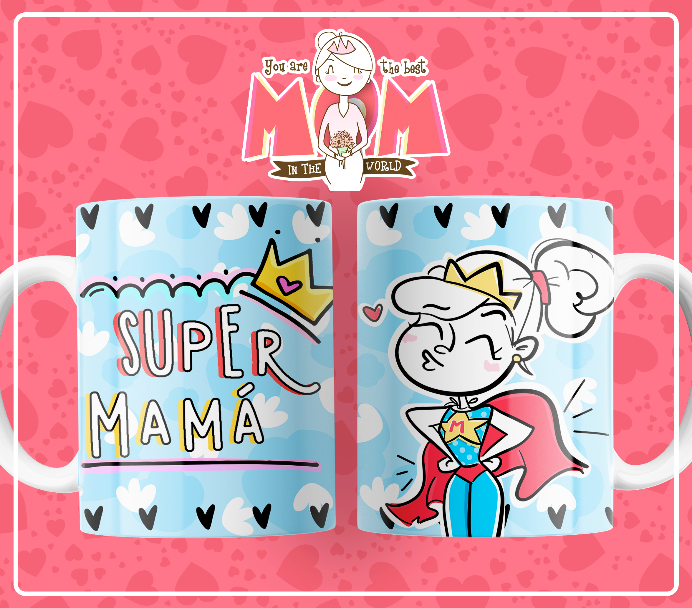 Taza personalizada Super Mamá (0268)