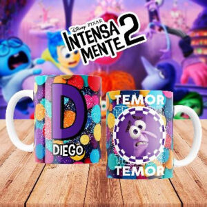 Taza personalizada de Intensamente 2 – Temor (0293)